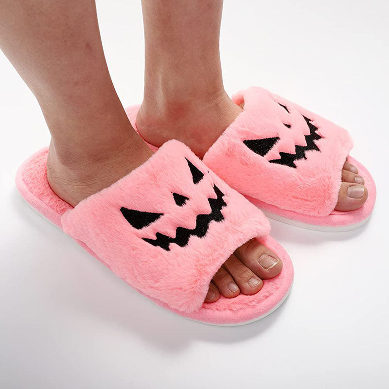 Halloween winter slippers pair
