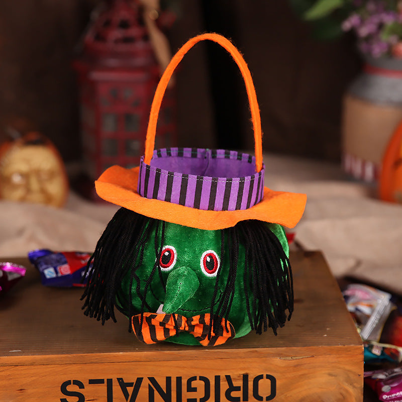 Kids Halloween candy bag with handles
