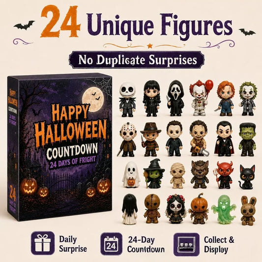 Halloween horror advent calendar with 24 mini figures
