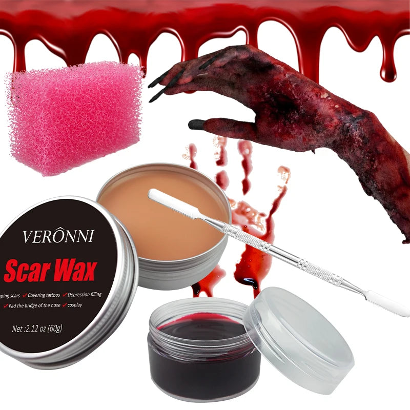 SFX makeup spatula and sponge tools