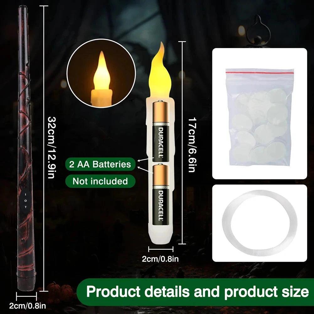 Flameless floating candles for Halloween decor