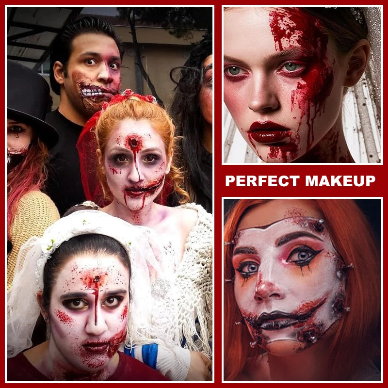 Applying scar wax for a Halloween SFX look