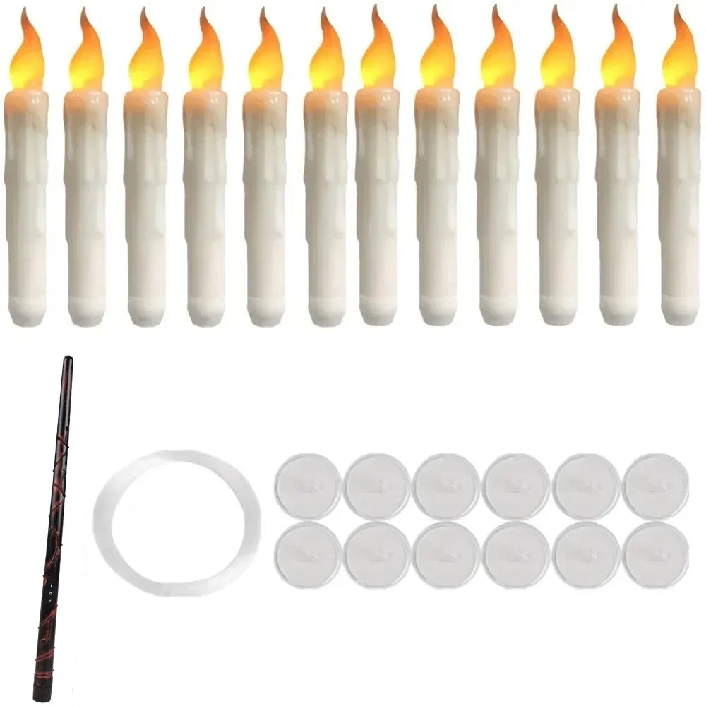 12-pack floating LED candles contents