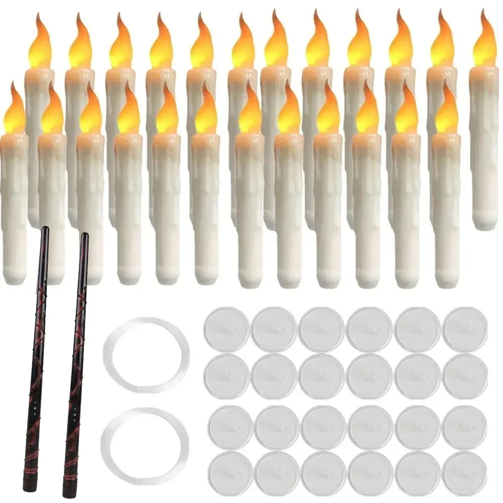 LED floating candle size details