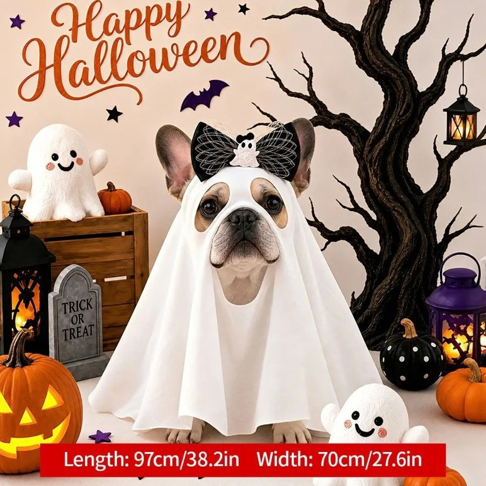 Pet ghost costume size guide